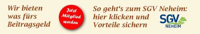 Mitglied des SGV Neheim werden