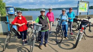 Radlergruppe am Möhnesee